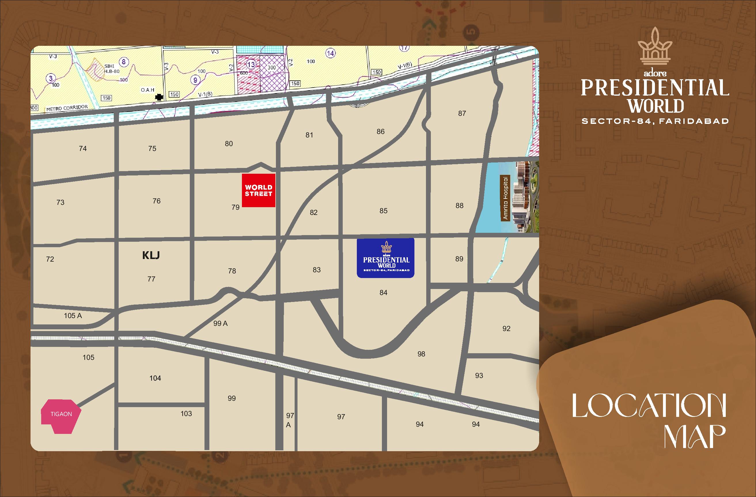 Adore Presidential World Location